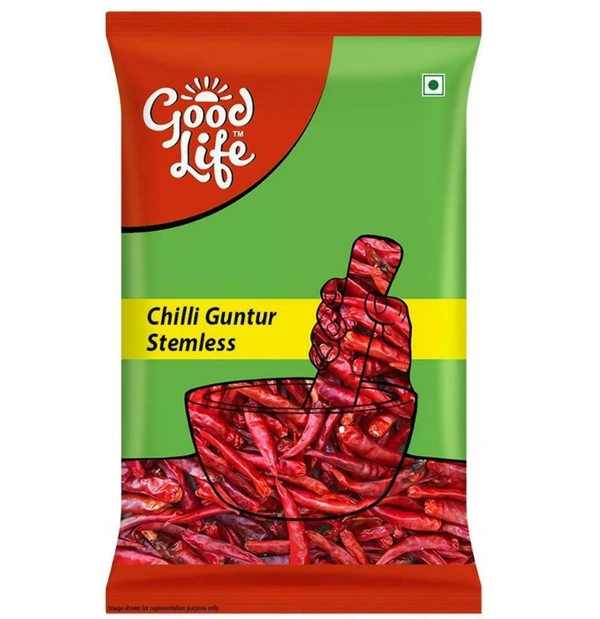 Good Life Guntur Stemless Chilli  - 100grams