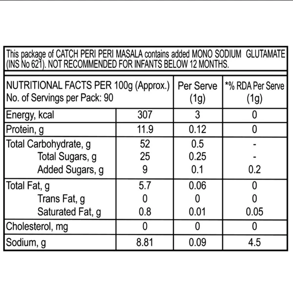 Catch Peri Peri Masala Sprinkler - 90grams