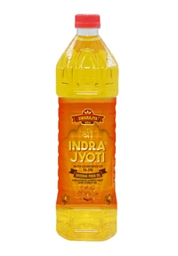 Swarajya India Indra Jyoti Pooja Oil 900ml Enriched, Sandalwood Fragnance | Lamp Oil | Puja Oil | Deepam Oil | Used in Pooja, Festivals havan I - 900ml