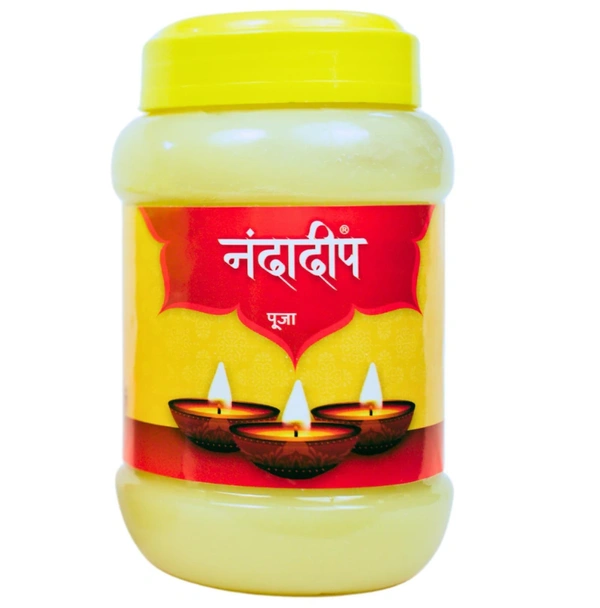 Nandadip Pooja Ghee 1 Litre | Traditional Pooja Ghee | High Quality | Used in Pooja, Festivals, Havan - 1kg