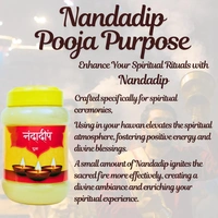 Nandadip Pooja Ghee 1 Litre | Traditional Pooja Ghee | High Quality | Used in Pooja, Festivals, Havan - 1kg