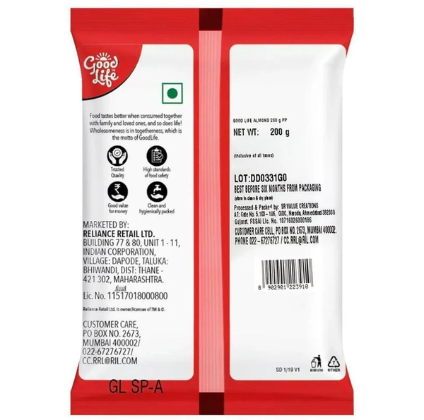 Good Life Almonds - 200grams