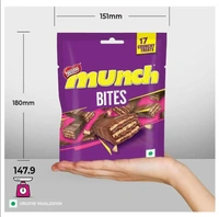 Nestle Munch Bites 17 Crunchy Treats  - 147grams