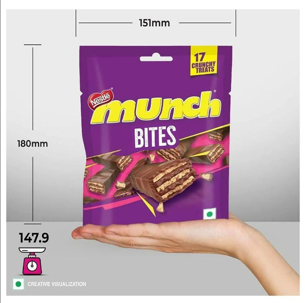 Nestle Munch Bites 17 Crunchy Treats  - 147grams