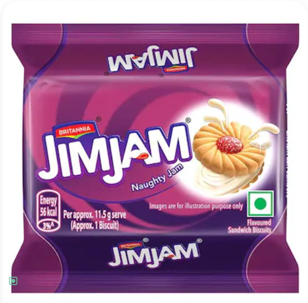 Britannia Jimjam Sandwich Biscuits - 138grams