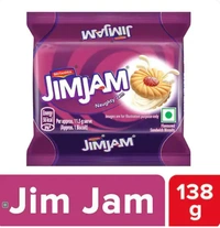 Britannia Jimjam Sandwich Biscuits - 138grams