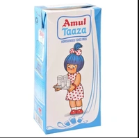 Amul Taaza Homogenised Toned Milk (Tetra Pak) - 1L
