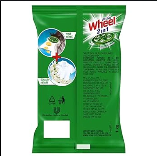 Wheel Green Lemon & Jasmine Detergent Powder - 1kg