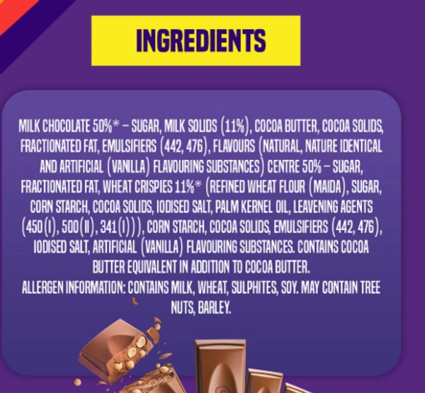 Cadbury Dairy Milk Crispello Chocolate Bar - 35 grams