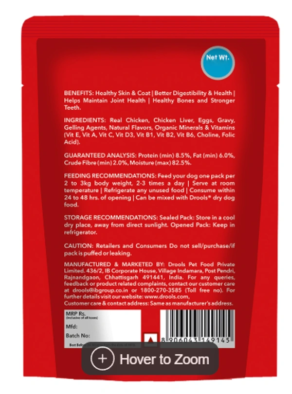 Drools Drools Adult Chunks In Gravy: - 150 g