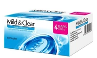 Mild & Clear Mild & Clear Pure & Fresh Bathing Bar with Glycerine & Mint: 4x125 g - 4x125 g
