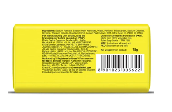 Cinthol Cinthol Lime Soap: - 4x100 g