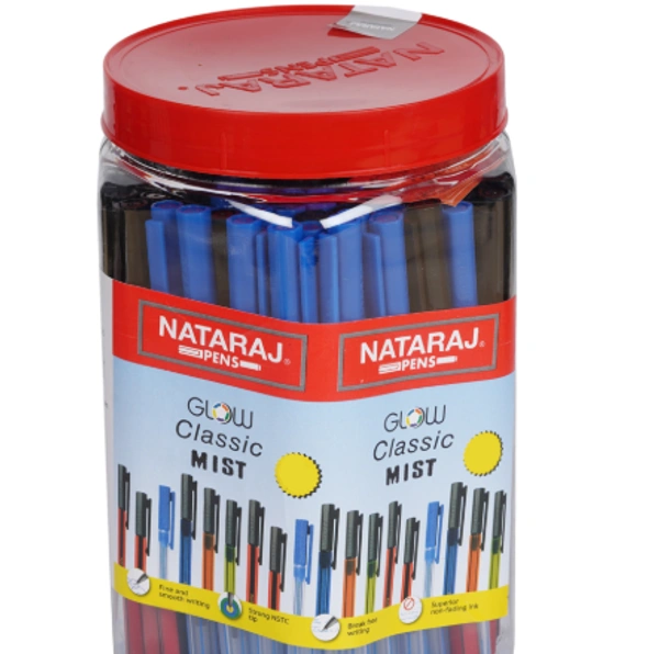 Nataraj GCM Ball Pen Jar (Blue) - - 100 Pieces: