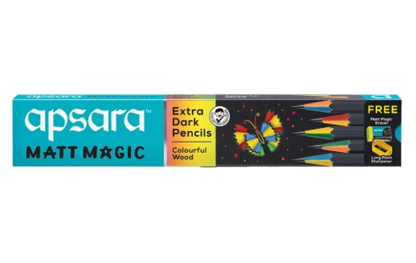 Apsara Matt Magic 2.0 Extra Dark Pencil: - 10 Pieces