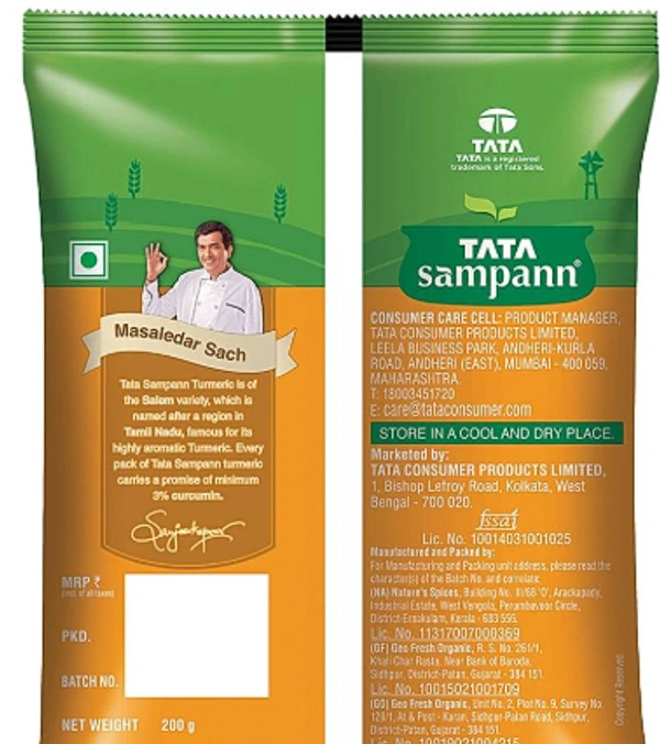 Tata Sampann Tata Sampann Turmeric Powder: - 200 g