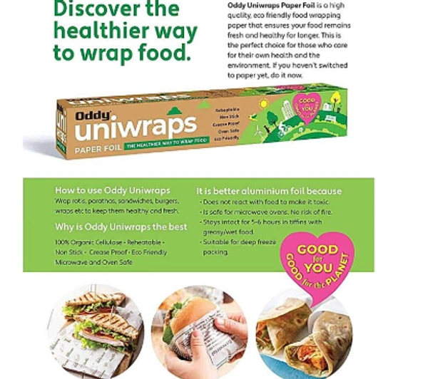 Oddy Oddy Uniwraps Food Wrapping Paper: - 20 Metres