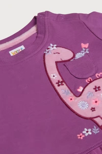 Karrot Solid Cotton Regular Fit Infant Girls Sweatshirt - 3-6 month