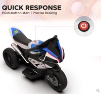 EMotorad Formula Fun BMW HP4 Ride-On Bike, White, 3Y+