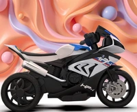 EMotorad Formula Fun BMW HP4 Ride-On Bike, White, 3Y+