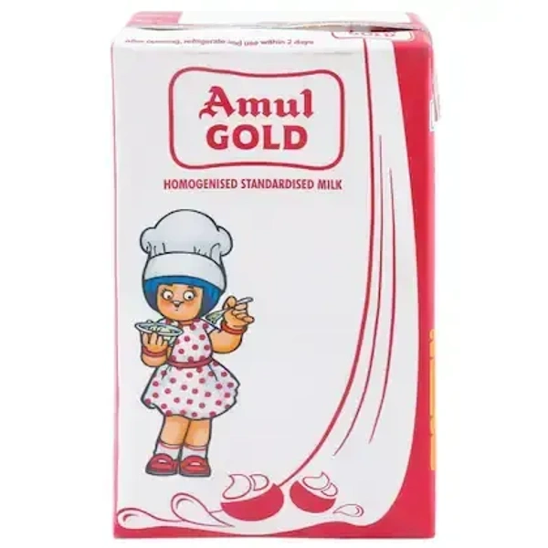 Amul Gold Homogenised Standardised Milk: 1 L - 1l