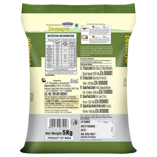 Daawat Devaaya Premium Rice: 5 kg - 5kg