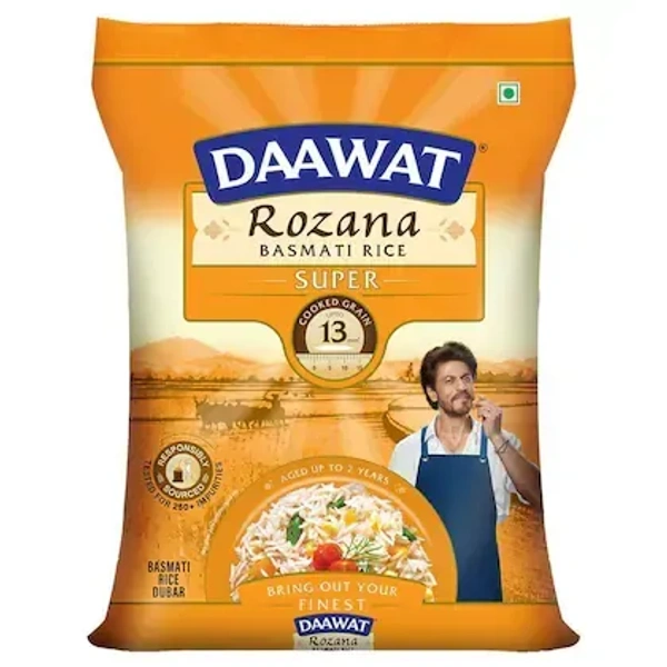 Daawat Rozana Super Basmati Rice: 5 kgs - 5kg