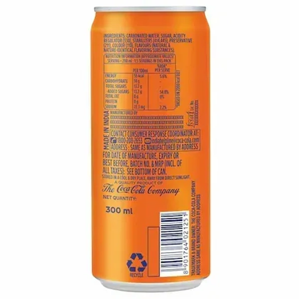 Fanta Orange Flavour: 300 ml - 300ML
