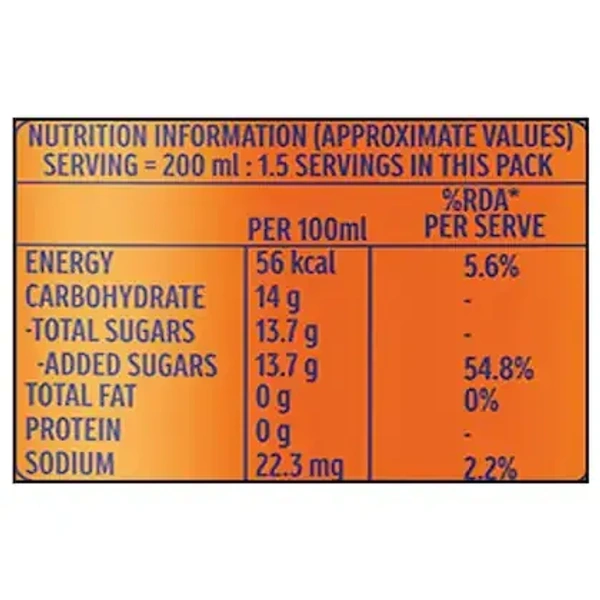Fanta Orange Flavour: 300 ml - 300ML