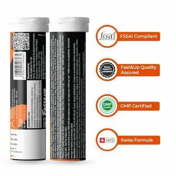 Fast Up Nightout Instant Hangover Relief Tablet - Fizzy Lemon: 10 Unit - 10unit