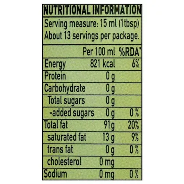 Figaro Olive Oil Tin (200 ml): 182 g - 200ml