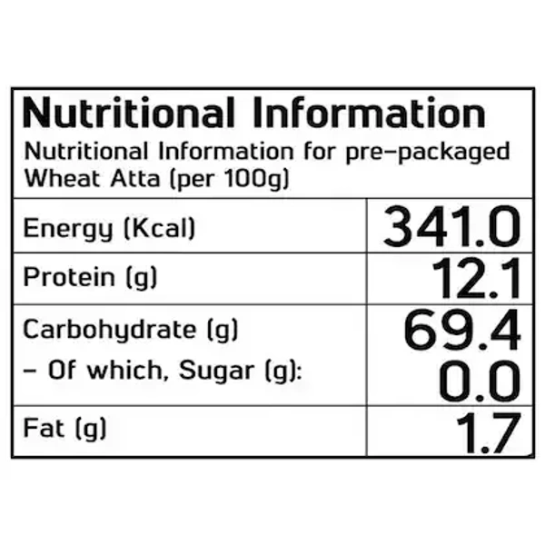 Fortune Chakki Fresh Wheat Atta: 5 kgs - 5kg