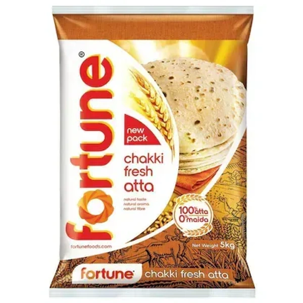 Fortune Chakki Fresh Wheat Atta: 5 kgs - 5kg