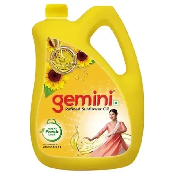 Gemini Refined Sunflower Oil: 4.35 kg - 4.35kg