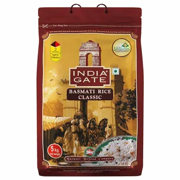  India Gate  India Gate Basmati Rice - Classic: 5 kgs - 5kg