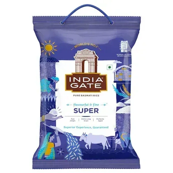 India Gate India Gate Super Basmati Rice: 5 kgs - 5kg