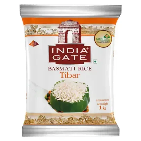  India Gate  India Gate Tibar Basmati Rice (Broken): 1 kg - 1kg