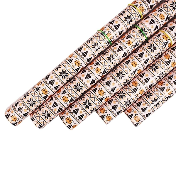 Archies Ltd Archies Madhubani Gift Wrapping Paper Cub Printed: Pack of 5 - Pack of 5