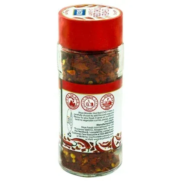 Keya Keya Wonder Hot Red Chilli Flakes: 40 g - 40g