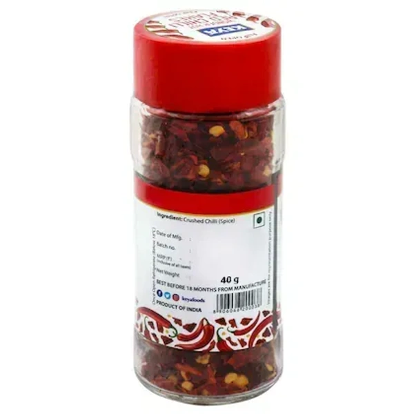 Keya Keya Wonder Hot Red Chilli Flakes: 40 g - 40g