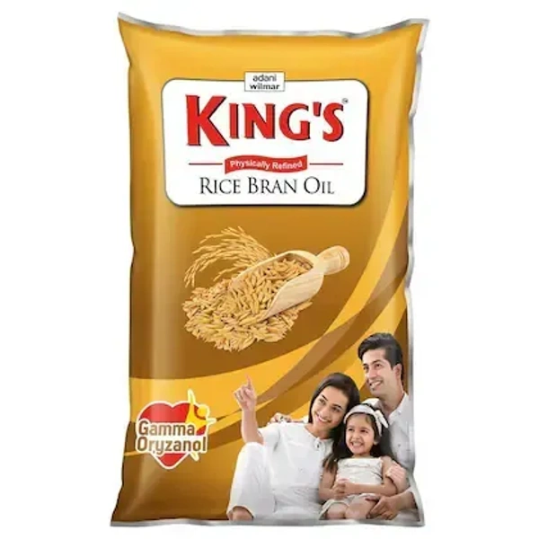 Kings Rice Bran Physically Refined Rice Bran Oil: 840 g - 840g