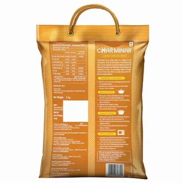 Charminar Long Grain Rice: 5 kg - 5kg