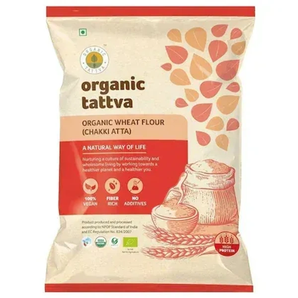 Organic Tattva Organic Wheat Flour: 5 kgs - 5kg