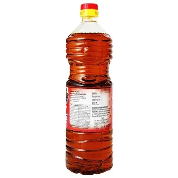 Patanjali Kachi Ghani Mustard Oil (1 L): 910 g - 1L