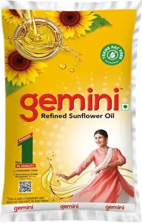Gemini Refined Sunflower Oil: 870 g - 870g