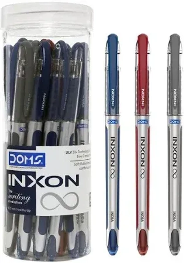 Doms Inxon Ball Pens - 20 Pieces Jar: 1 Unit - 20 Pieces Jar: 1 Unit
