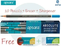 Apsara Absolute Pencil: 10 Pieces - 1 Unit