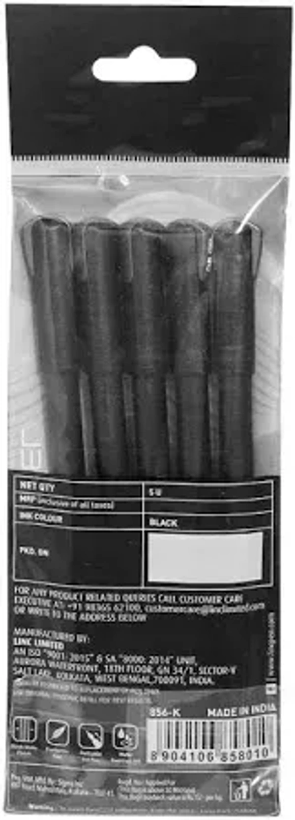 Linc Pentonic Black Gel Pen: 5 Pieces - 5 Pieces