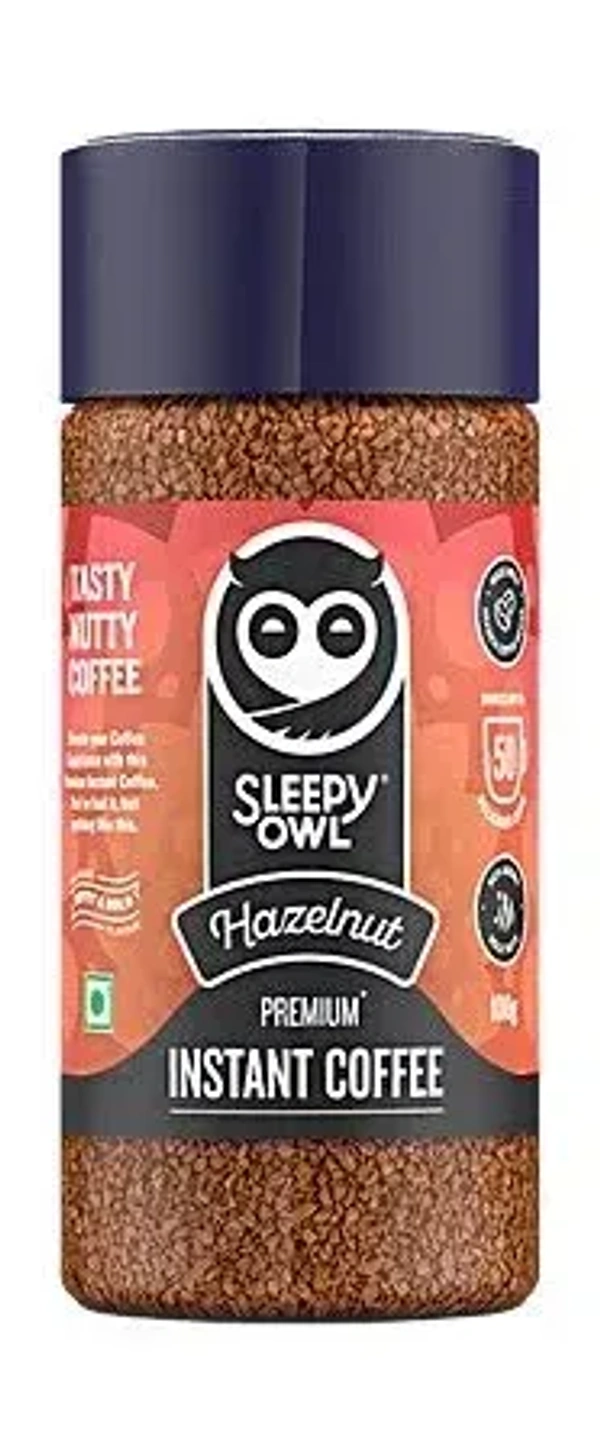 Sleepy Owl Premium Instant Coffee Hazelnut: 100 g - 100G