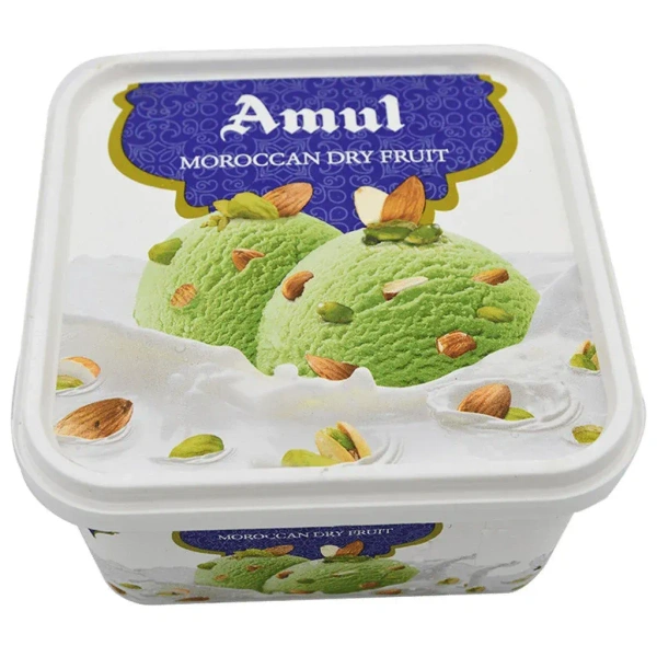 Amul Ice Cream Tub - Moroccan Dry Fruit: 1 L - 1l
