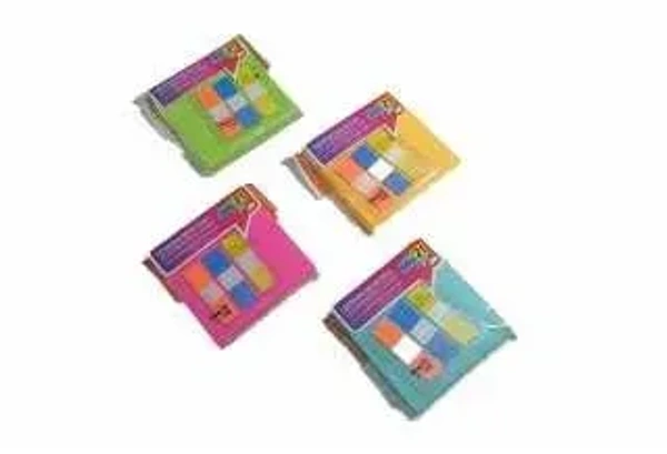 Aroohi Mart Post-It Cube - 4 Colour Sticky Notes: 1 Unit - 1 Unit